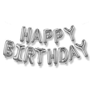 סט אותיות HAPPY-BIRTHDAY-כסף