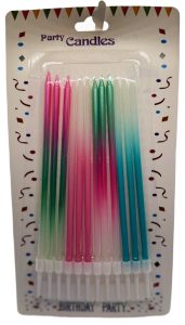 נרות-ורוד-ירוק-טרוקיז--12-יח