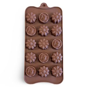 תבנית סליקון פרחים